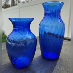 Cobalt Blue Vases (set of 2)